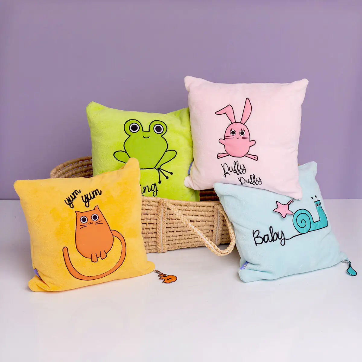 Milk and Moo Tombish Cat Baby Pillow - Kia Day Design