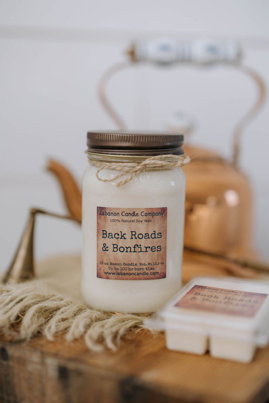 Back Roads & Bonfires Candle - - Candles & Melts