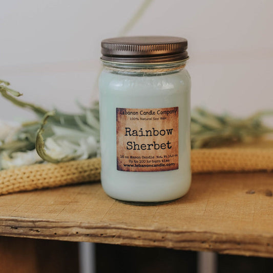 Rainbow Sherbet Candle - - Candles & Melts