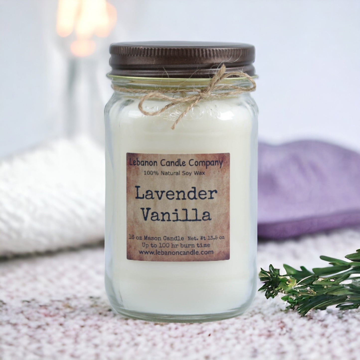 Lavender Vanilla Candle - - Candles & Melts