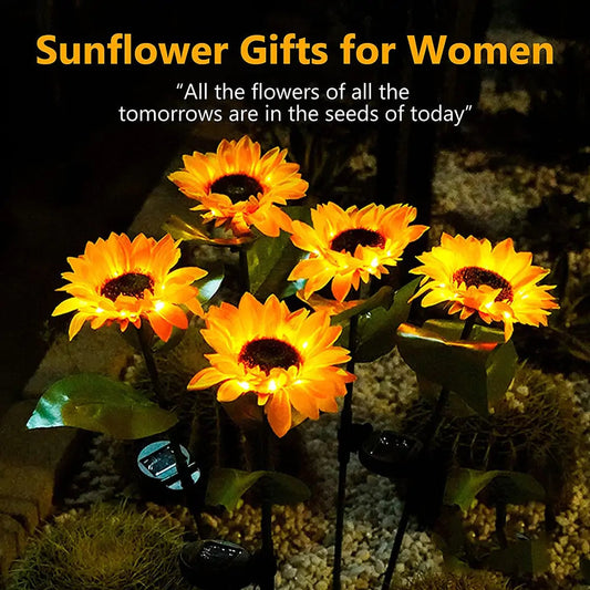 Sunflowers Solar Lawn Light Kia Day Design