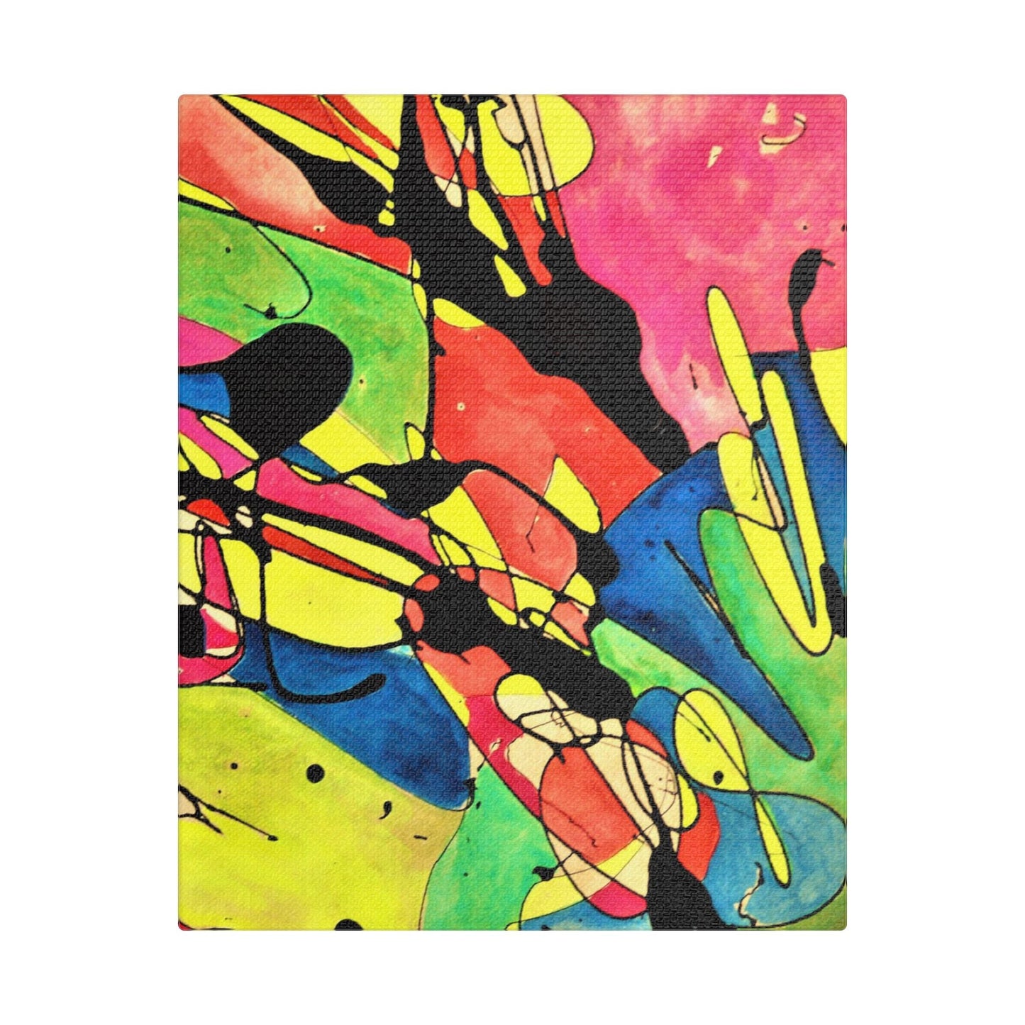 Exploding Earth Satin Canvas Stretched 8″ x 10″ (Vertical) 1.5"