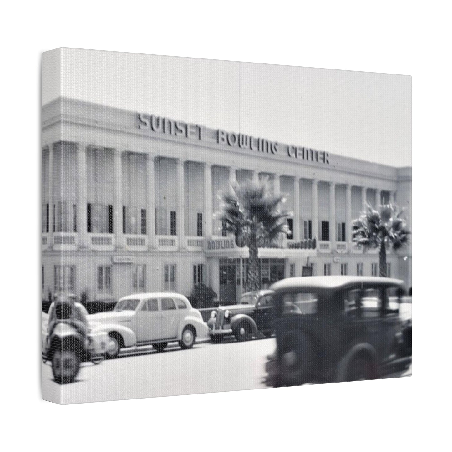 Sunset Bowling Center Largest in U.S 1939 Stretched Canvas