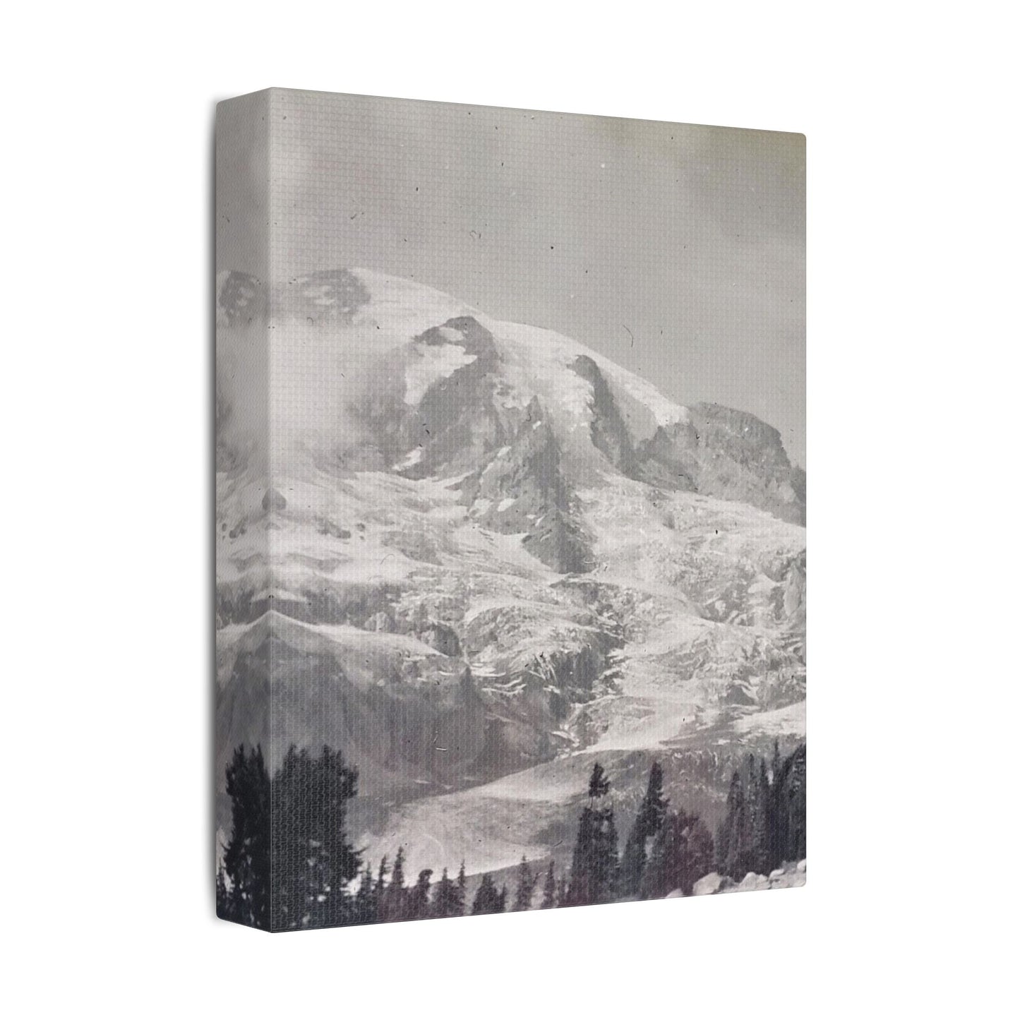 Mount Rainier Satin Canvas Stretched