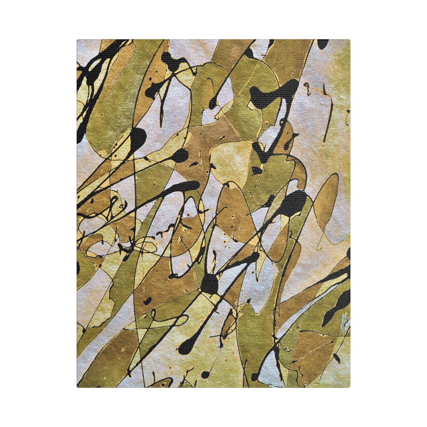 Gold Rush Satin Canvas Stretched 11″ x 14″ (Vertical) 1.5"