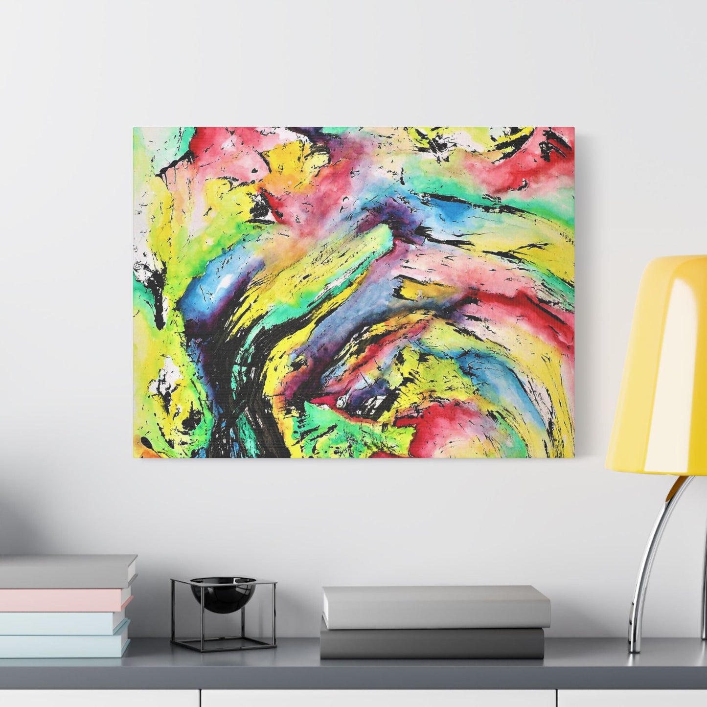 Vortex Satin Canvas Stretched
