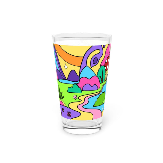 Fantasy Landscape Pint Glass - 16oz - Kia Day Design