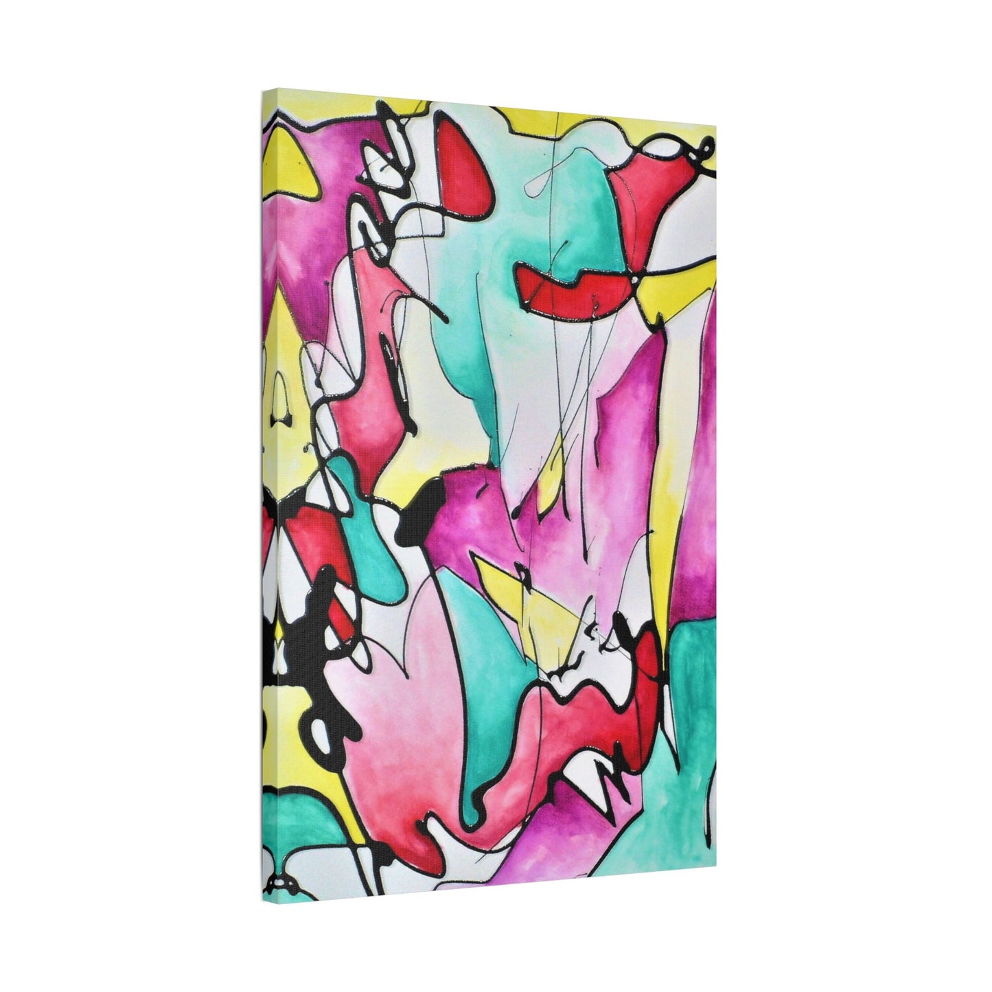 Glass Satin Canvas Stretched