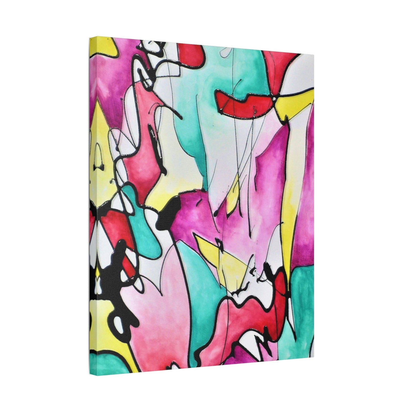 Glass Satin Canvas Stretched