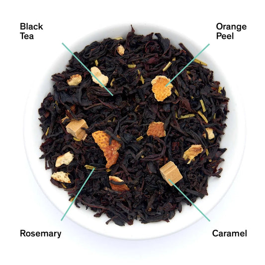 Gold Rush - Orange Rosemary Caramel Black Tea - - Beverages > Teas > Black Teas