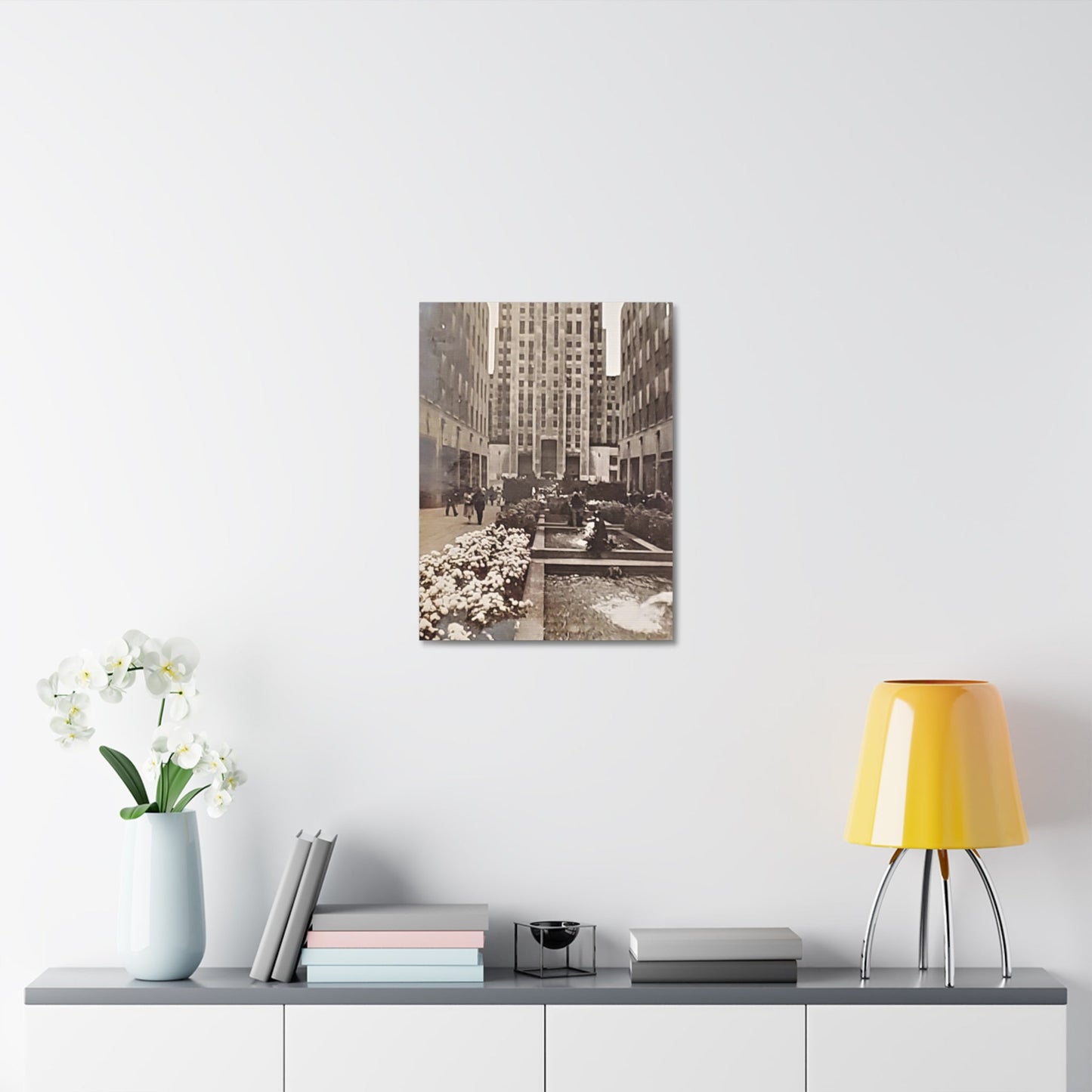 Rockefeller Plaza Stretched Canvas 1.5" 18″ x 24″