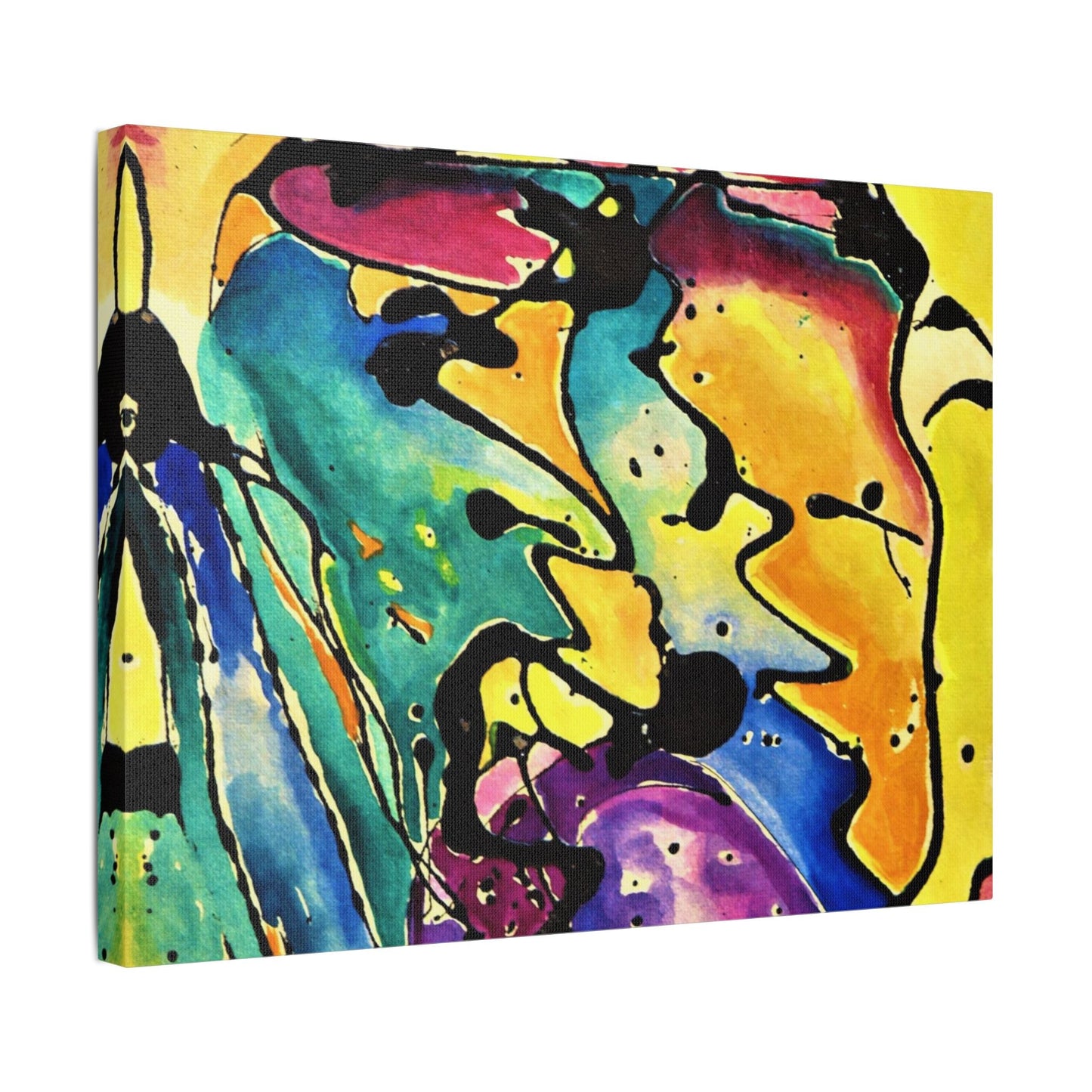Sing Satin Canvas Stretched