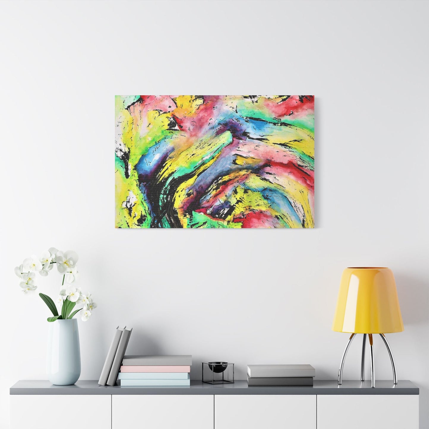 Vortex Satin Canvas Stretched