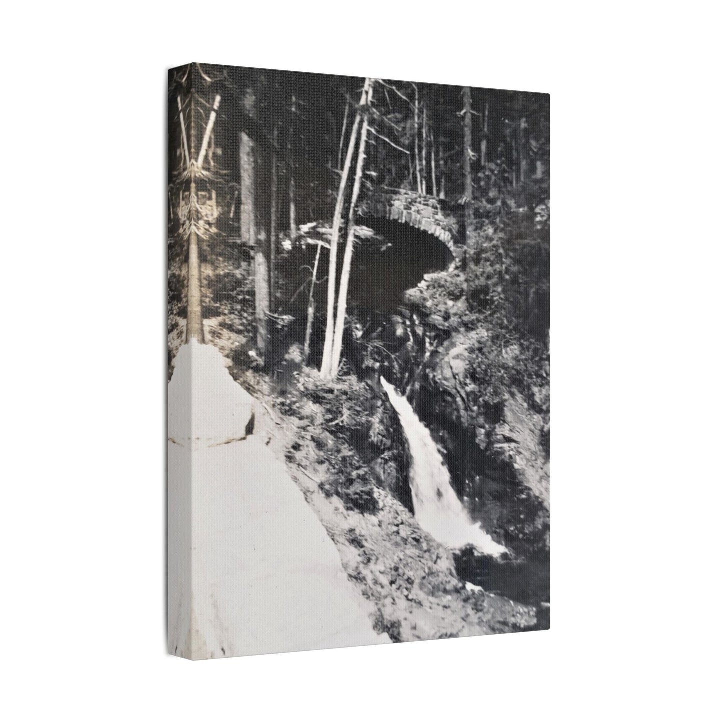 Narada Falls Yellowstone Satin Canvas Stretched