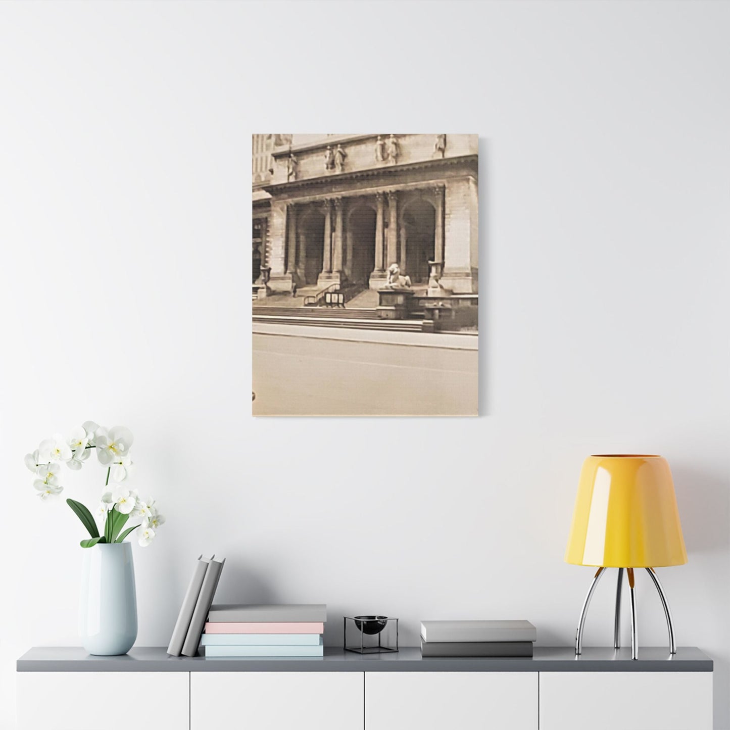 New York Public Library Satin Canvas Stretched 24" x 30" (Vertical) 1.5"