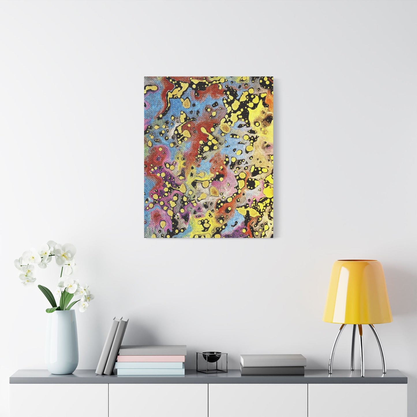 Limbo Satin Canvas Stretched