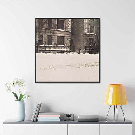 430 W 119th St New York Gallery Canvas Wraps Square Frame 36″ x 36″ Premium Gallery Wraps (1.25″) Black white