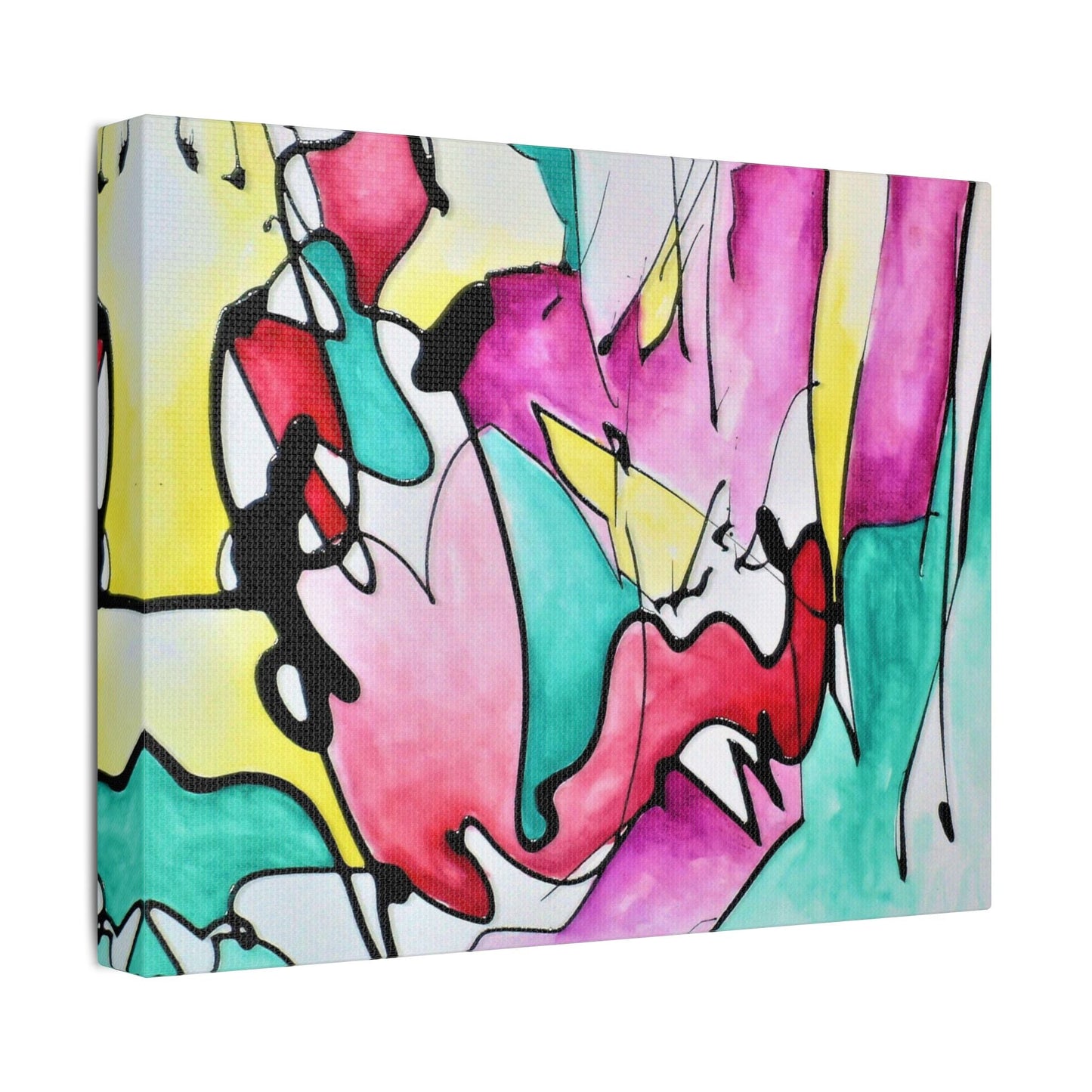 Glass Satin Canvas Stretched