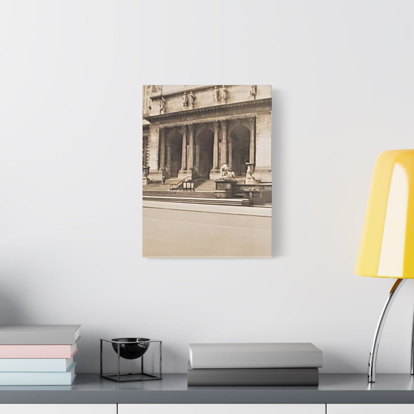New York Public Library Satin Canvas Stretched 12″ x 16″ (Vertical) 1.5"