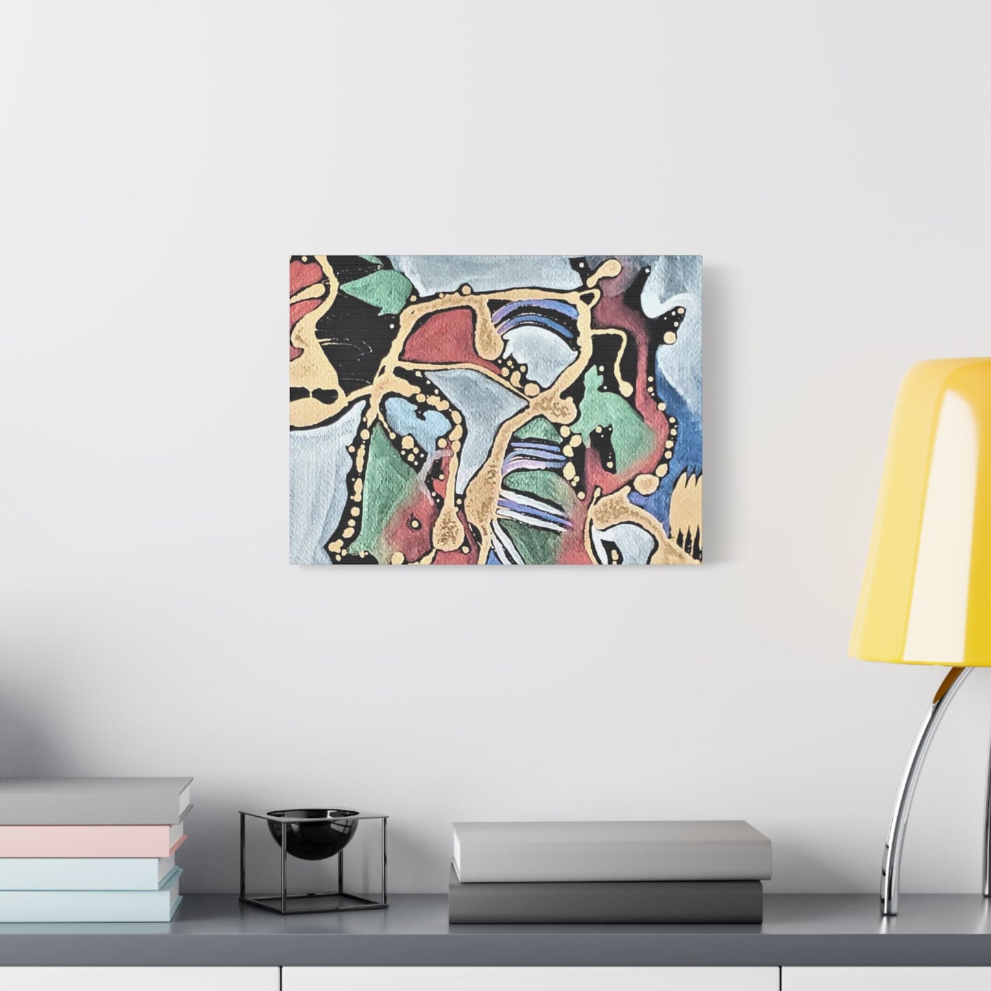 Angry Cat Satin Canvas Stretched