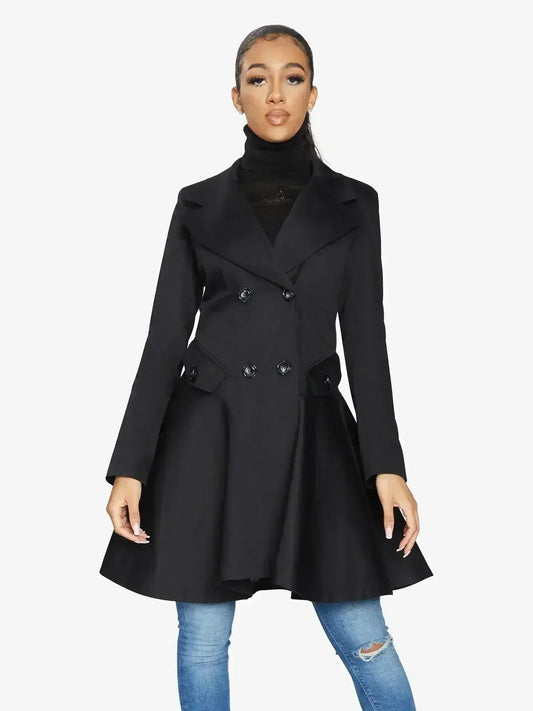 Spring/Summer Double Breasted Skater Coat (1102-SP) - - Jackets & Coats