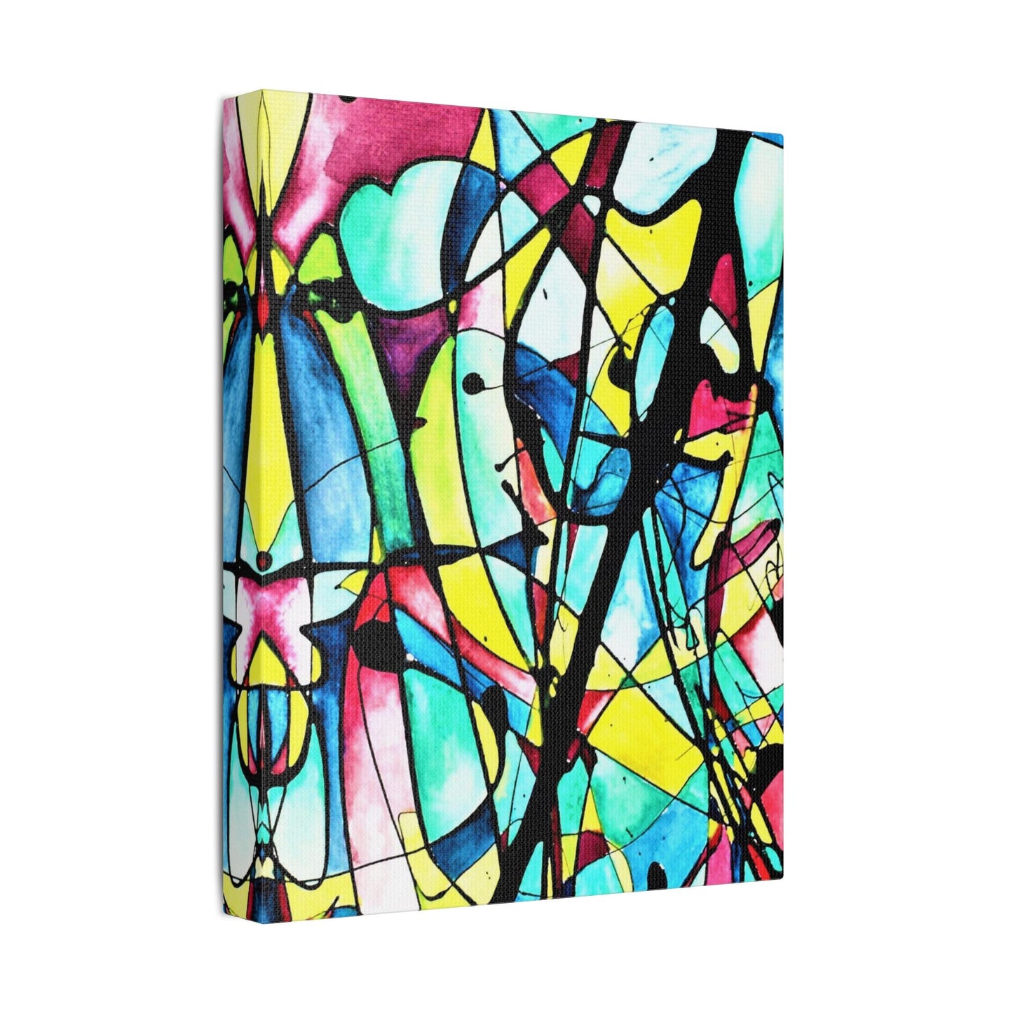 Alien Lady Satin Canvas Stretched