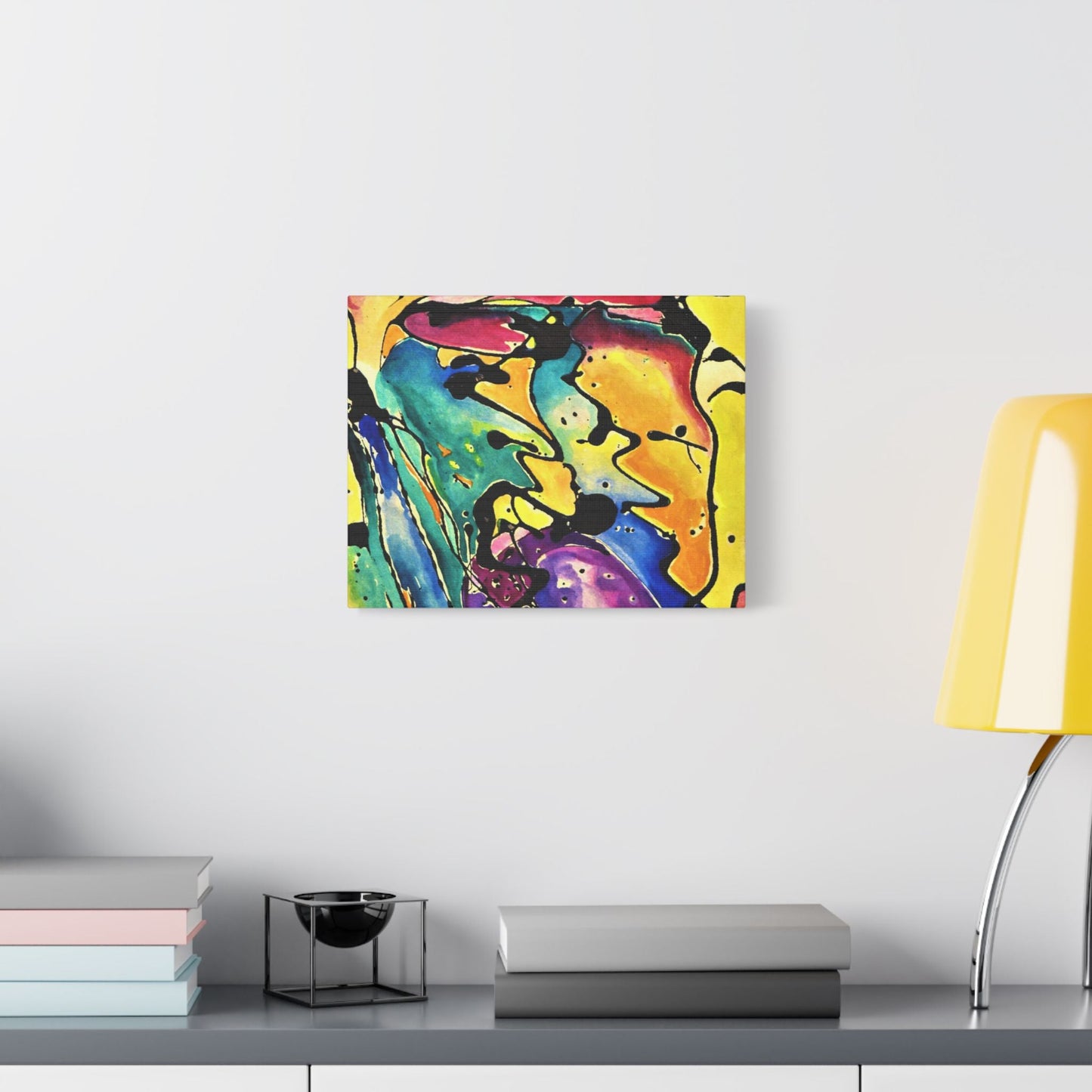 Sing Satin Canvas Stretched