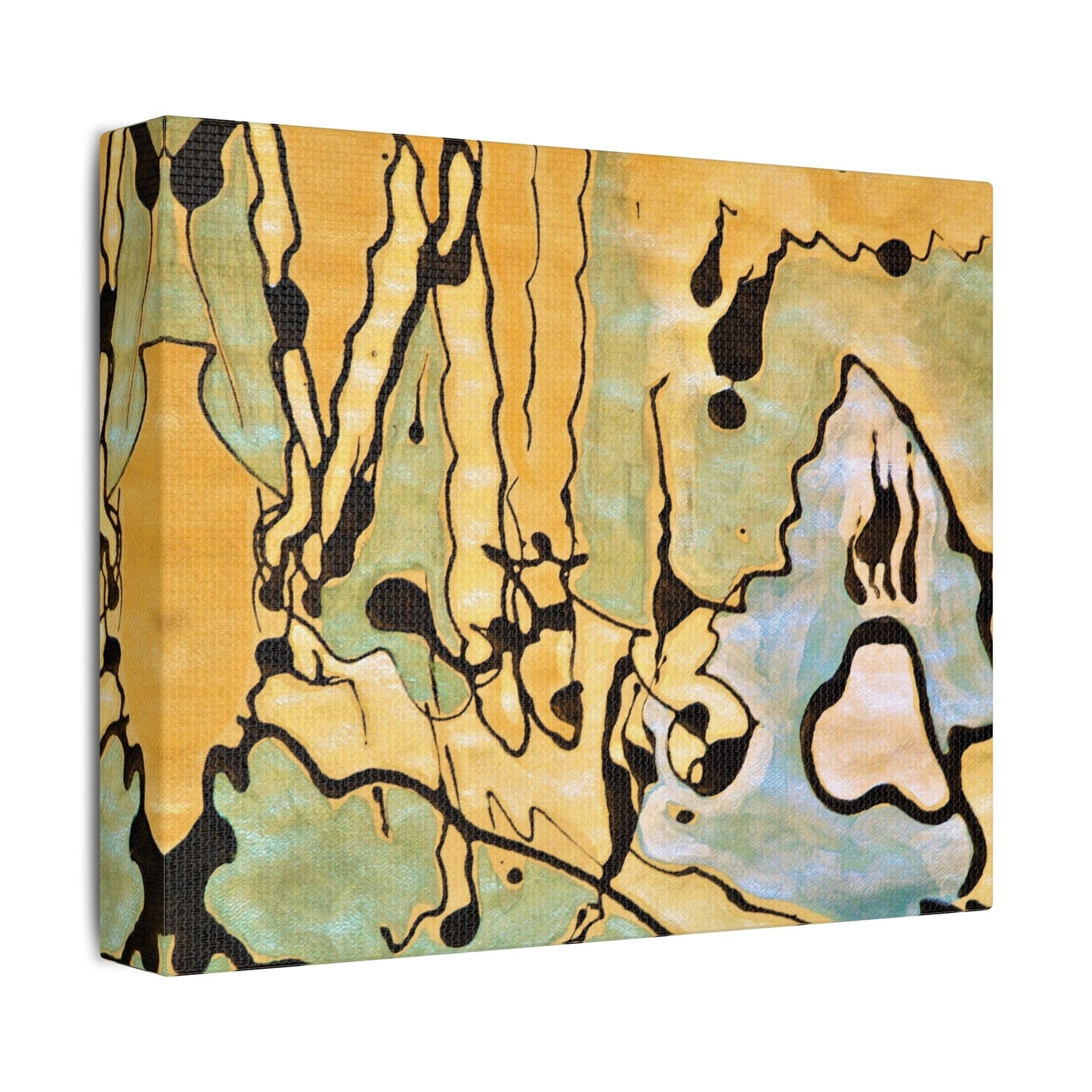 Screaming Ghost Satin Canvas Stretched