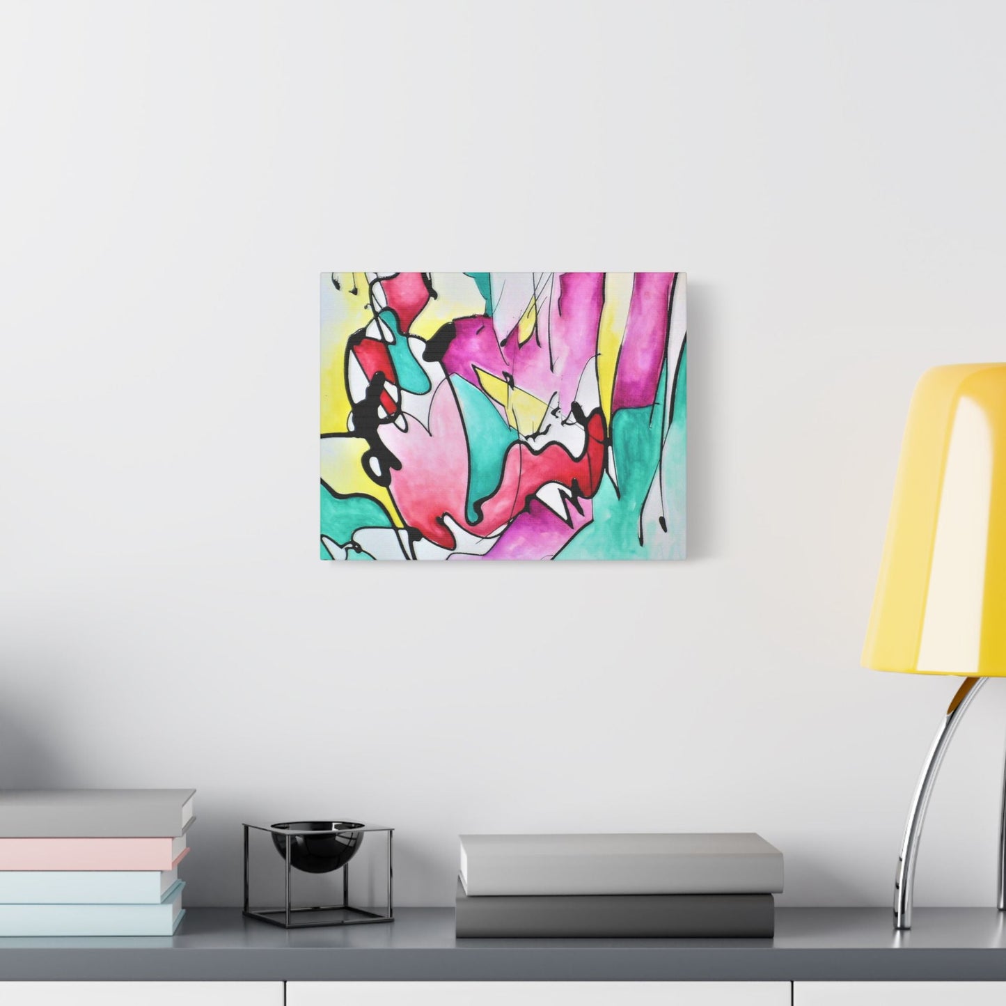 Glass Satin Canvas Stretched