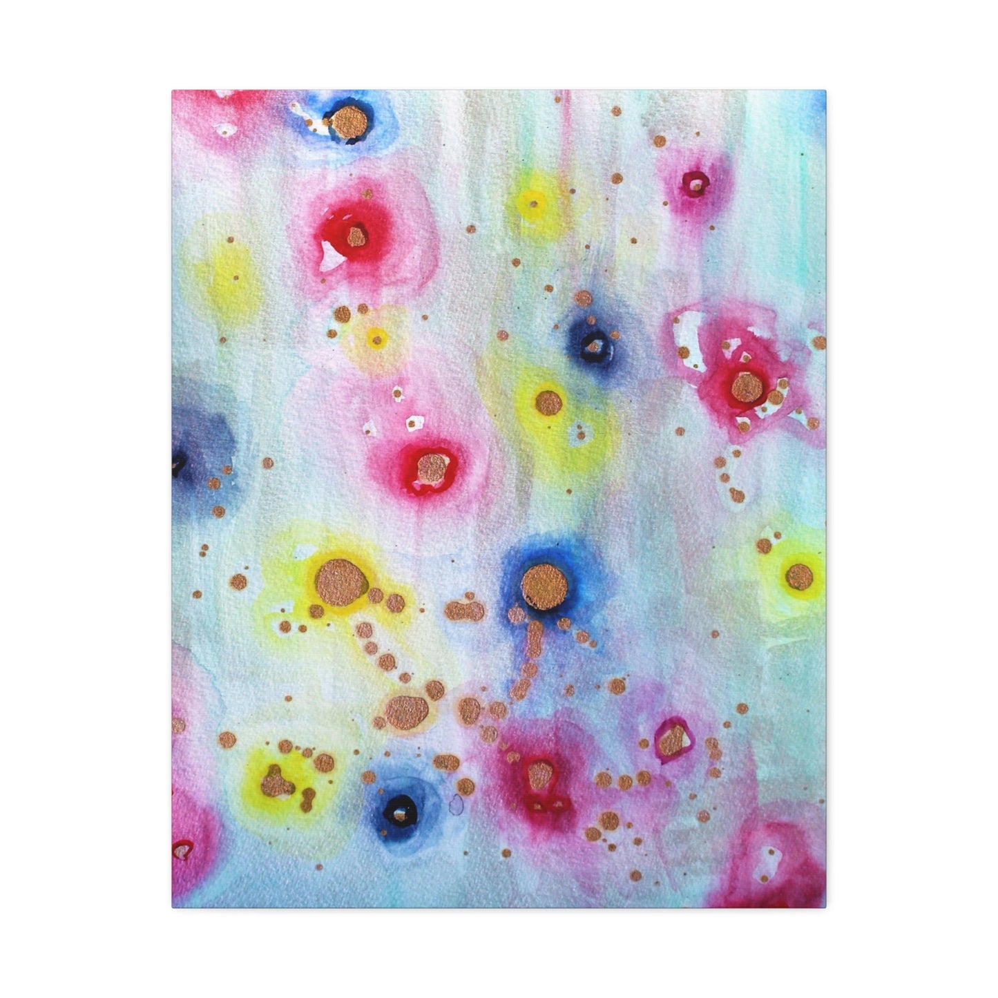 Raining Blooms Stretched Canvas Printify