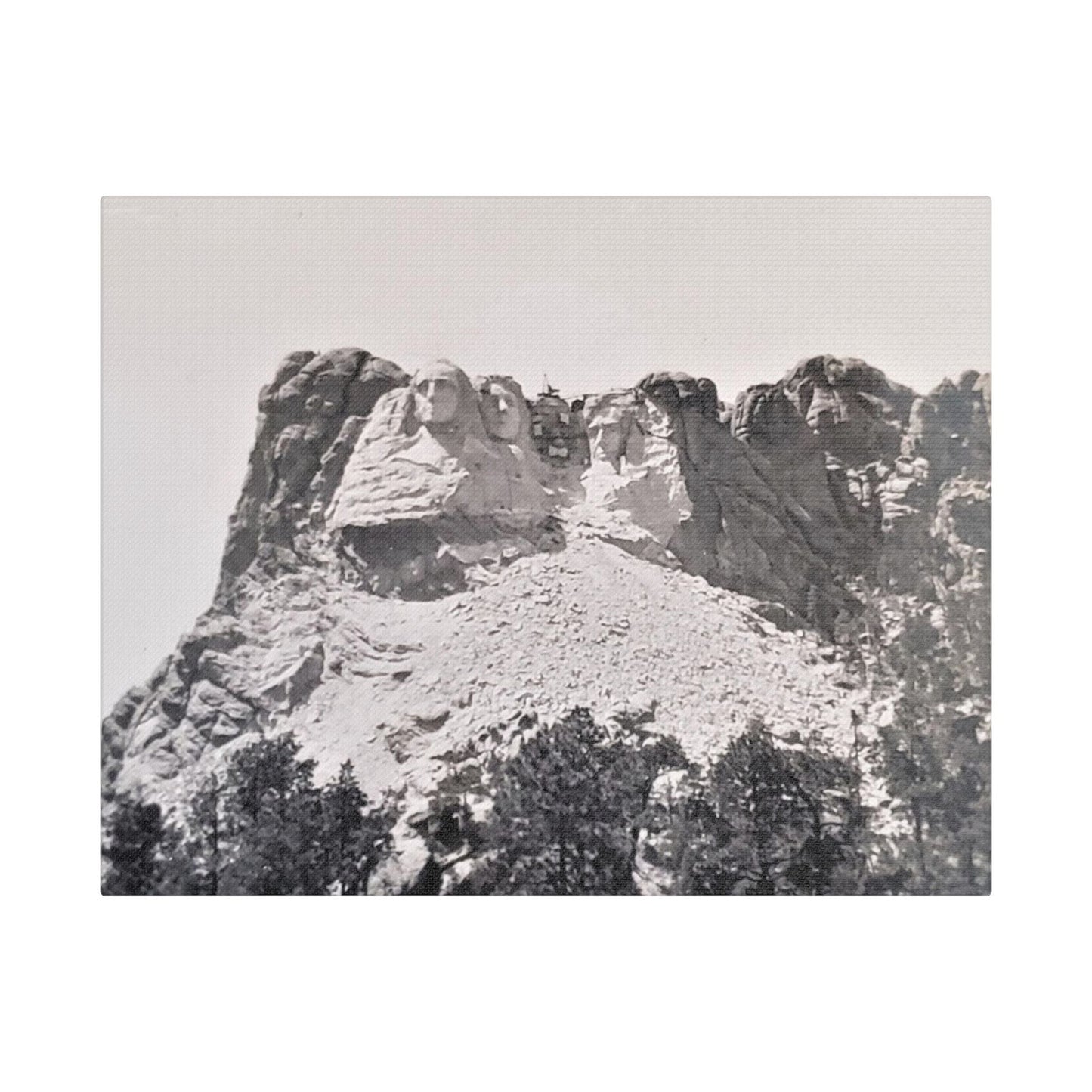 Black Hills Mount Rushmore Satin Canvas Stretched