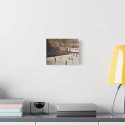 Rockefeller Plaza Easter 1945 Satin Canvas Stretched 10″ x 8″ (Horizontal) 1.5"