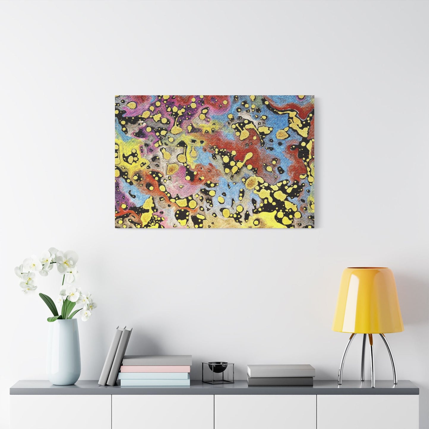 Limbo Satin Canvas Stretched