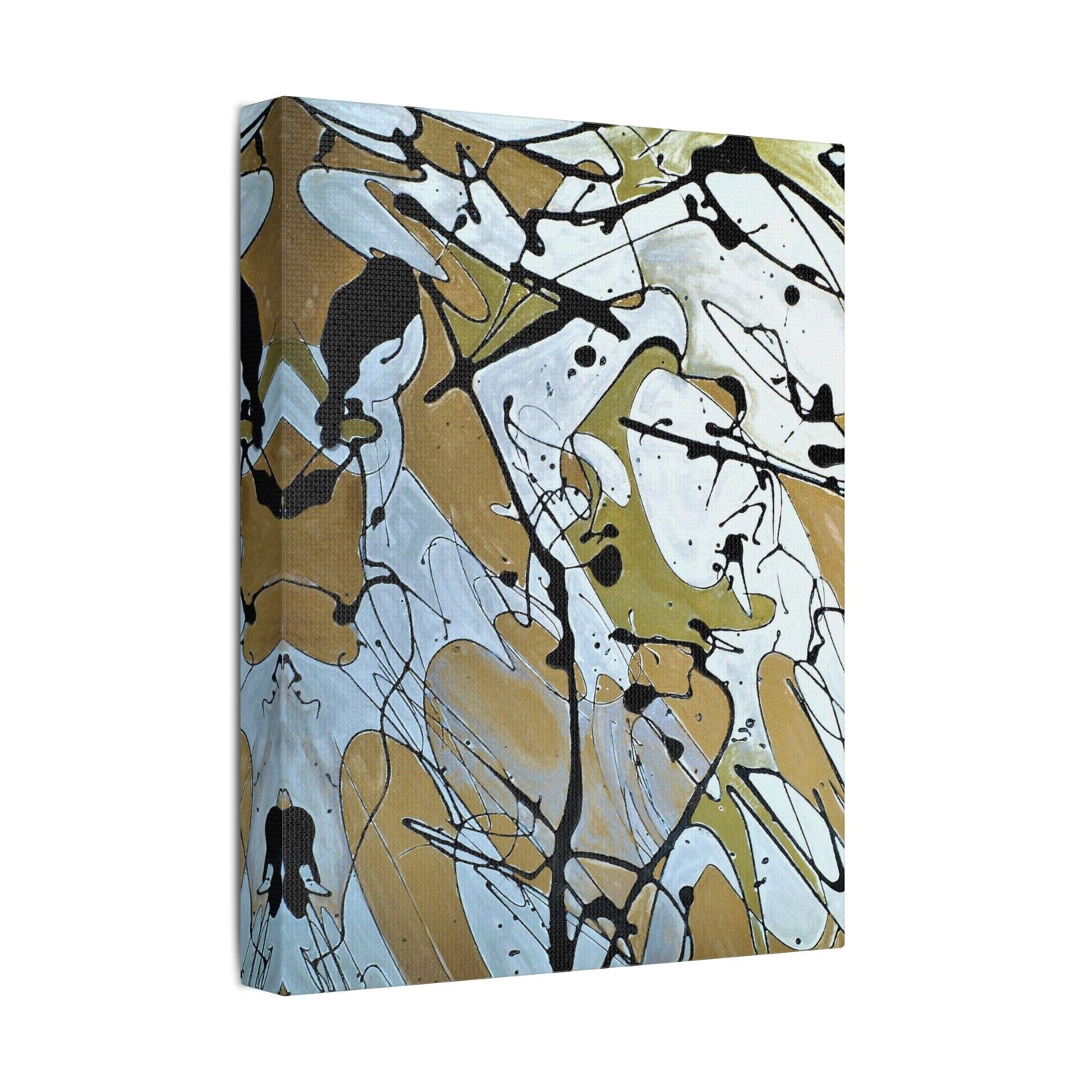 Mardi Gras Satin Canvas Stretched