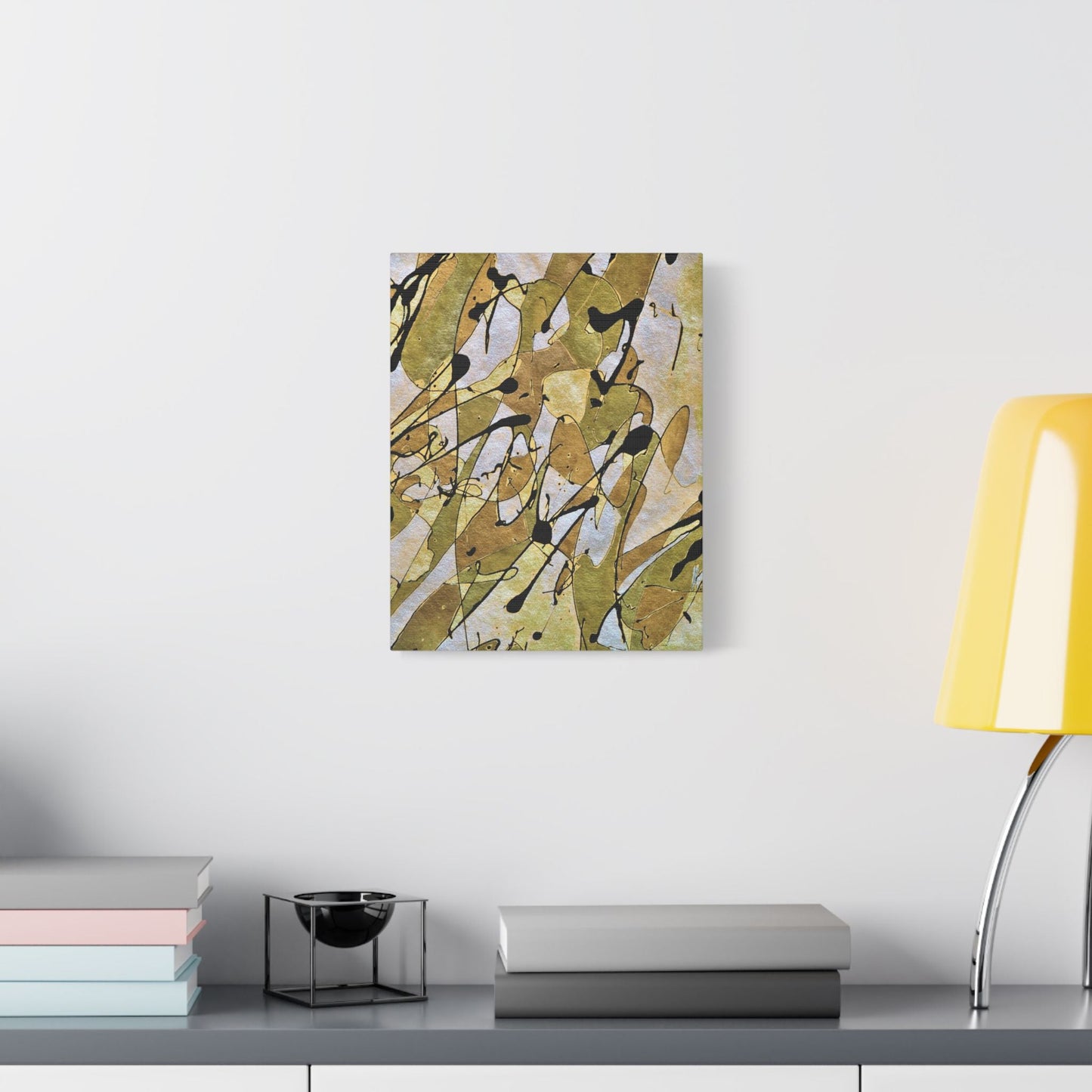 Gold Rush Satin Canvas Stretched