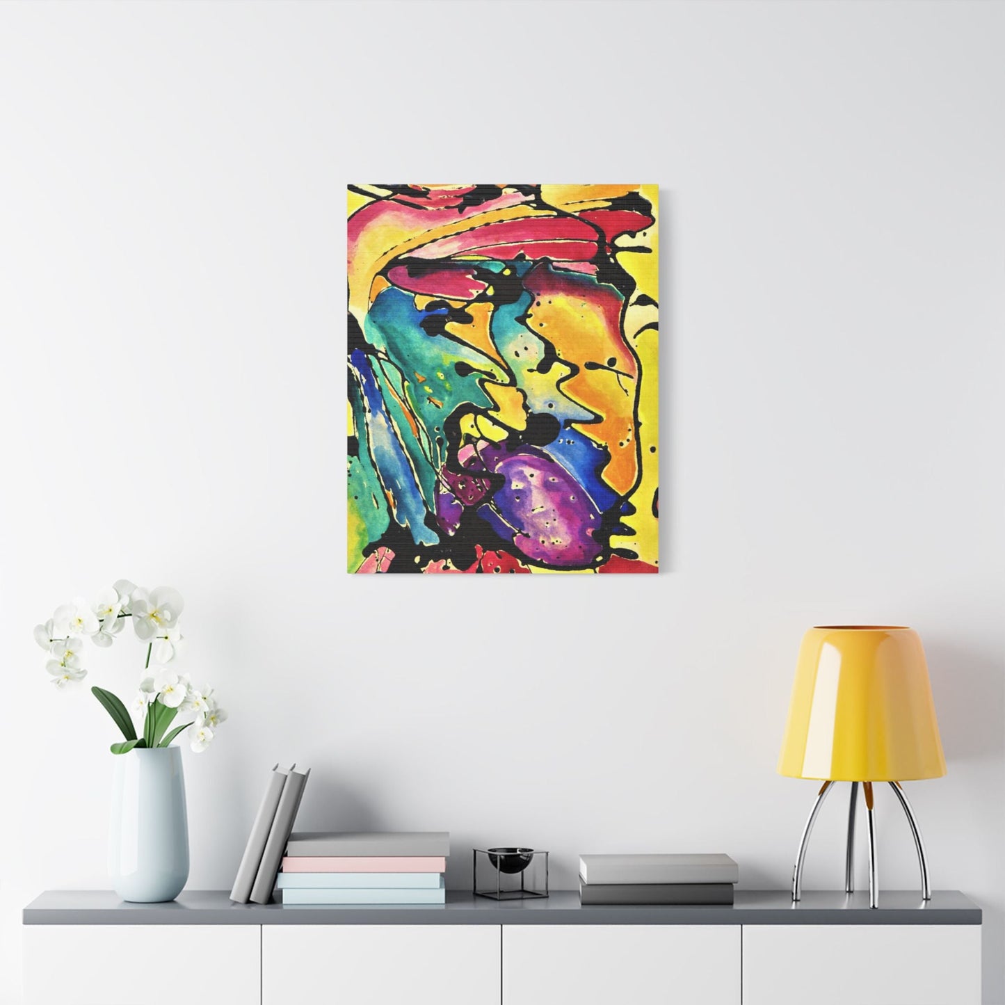 Sing Satin Canvas Stretched