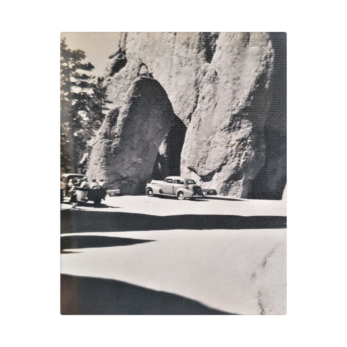 At the Needles Satin Canvas Stretched