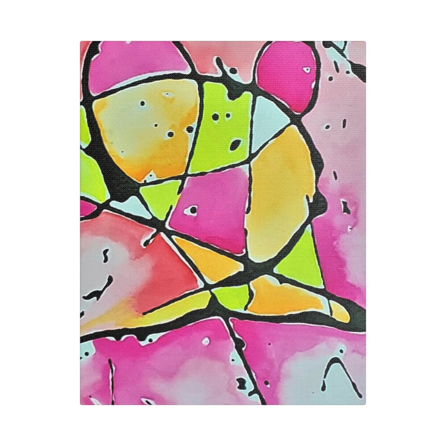Pink Mouse Satin Canvas Stretched 11″ x 14″ (Vertical) 1.5"