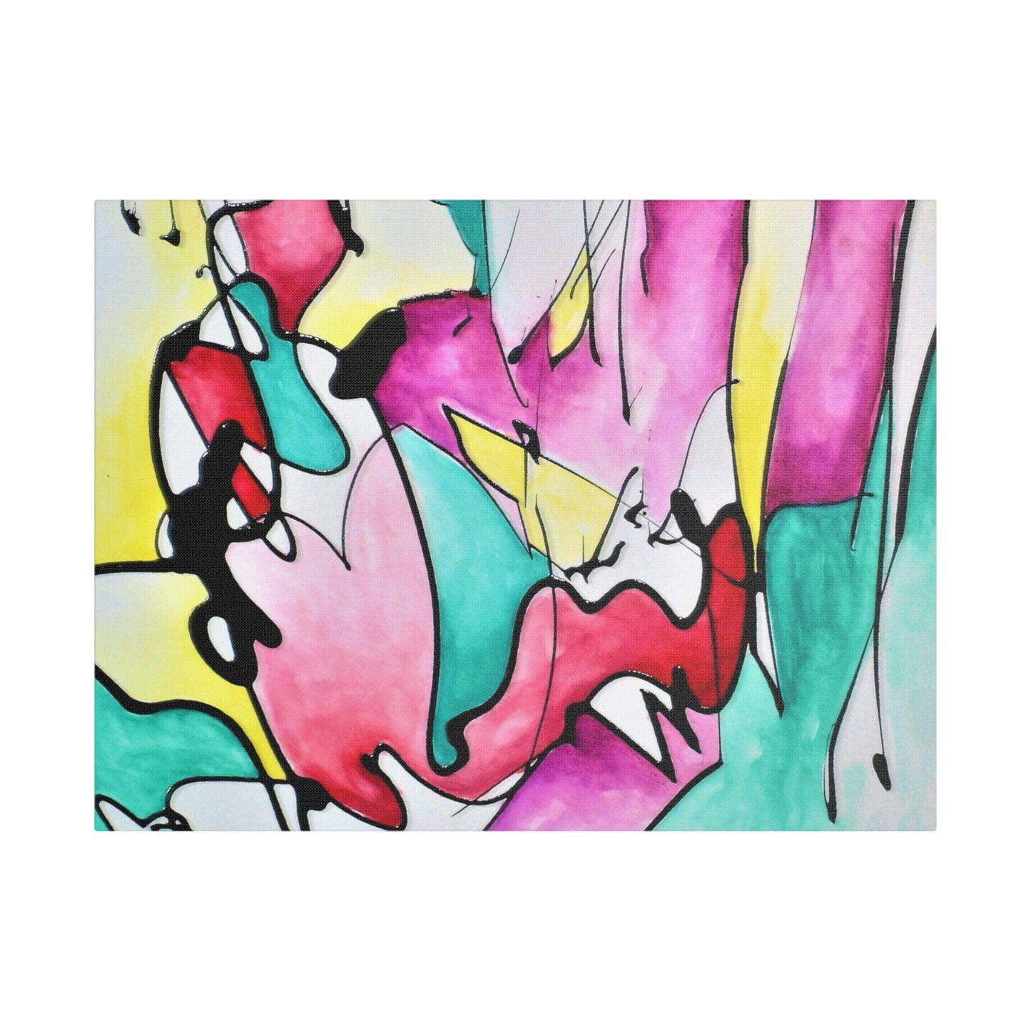 Glass Satin Canvas Stretched 24″ x 18″ (Horizontal) 1.5"