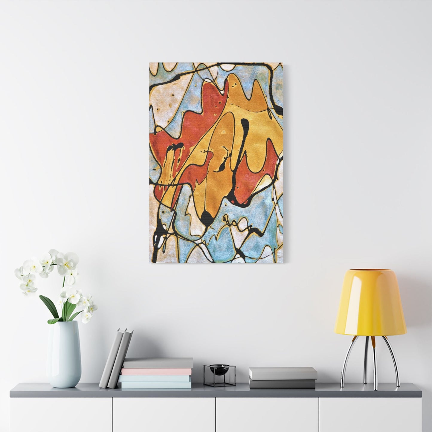 Fox Satin Canvas Stretched