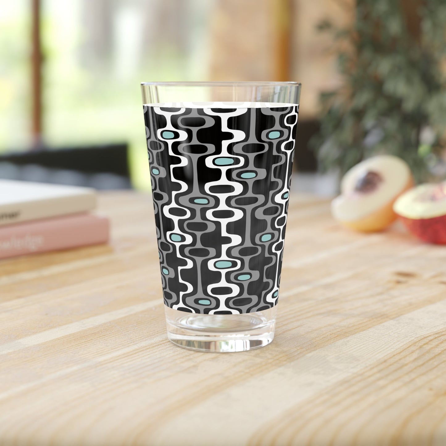 Modern Graphic 16oz Pint Glass - Kia Day Design