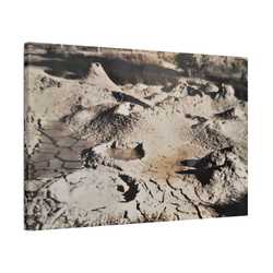 Yellowstone West Thumb Paint Pots Satin Canvas Stretched