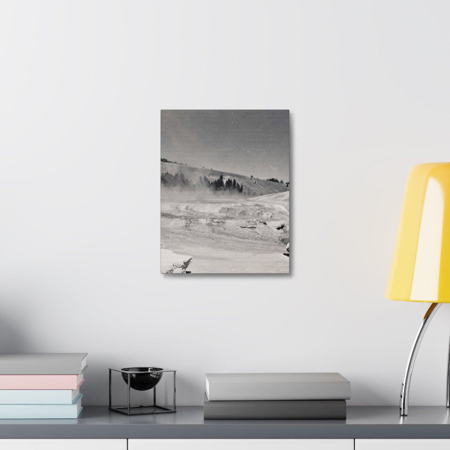 Mammoth Hot Springs Stretched Canvas 1.5" 11″ x 14″