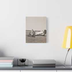 Army Pursuit Plane Ames Airport 1939 Satin Canvas Stretched 11″ x 14″ (Vertical) 1.5"