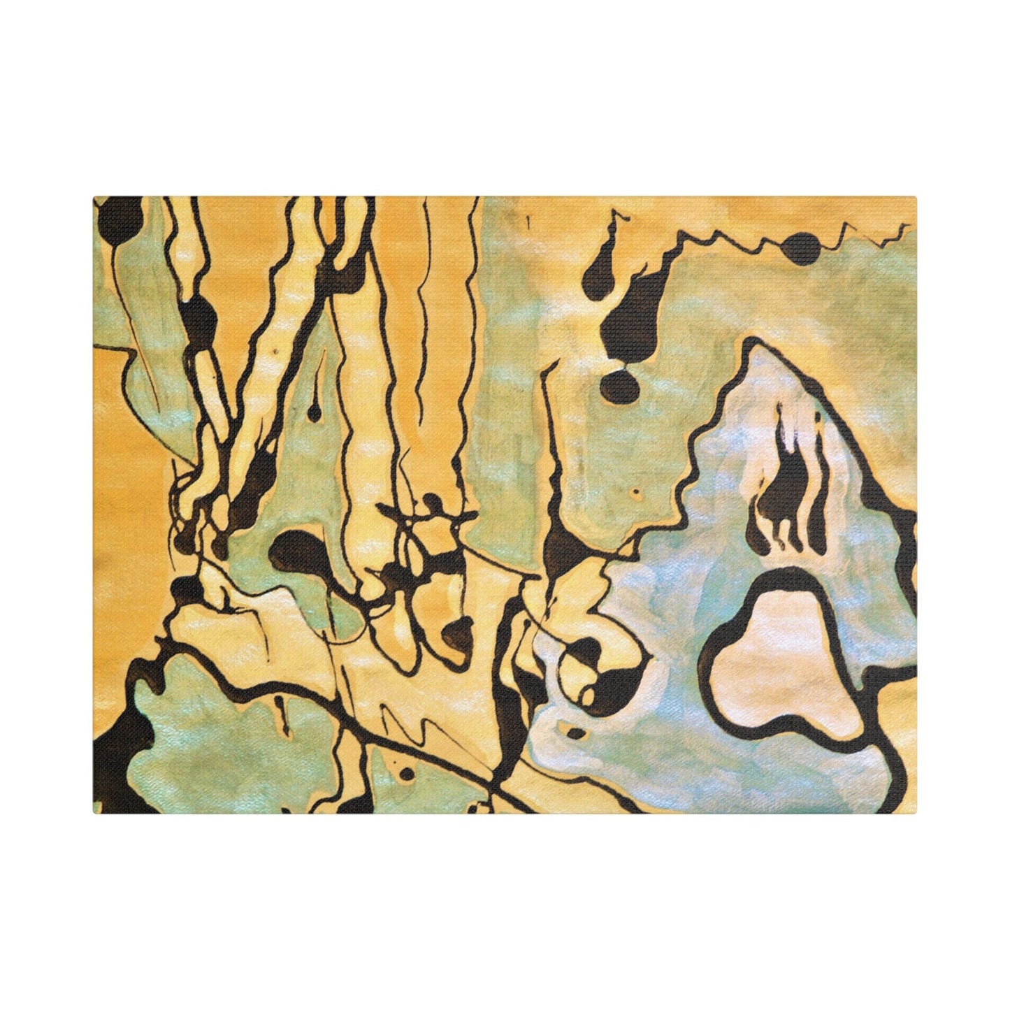 Screaming Ghost Satin Canvas Stretched 16″ x 12″ (Horizontal) 1.5"