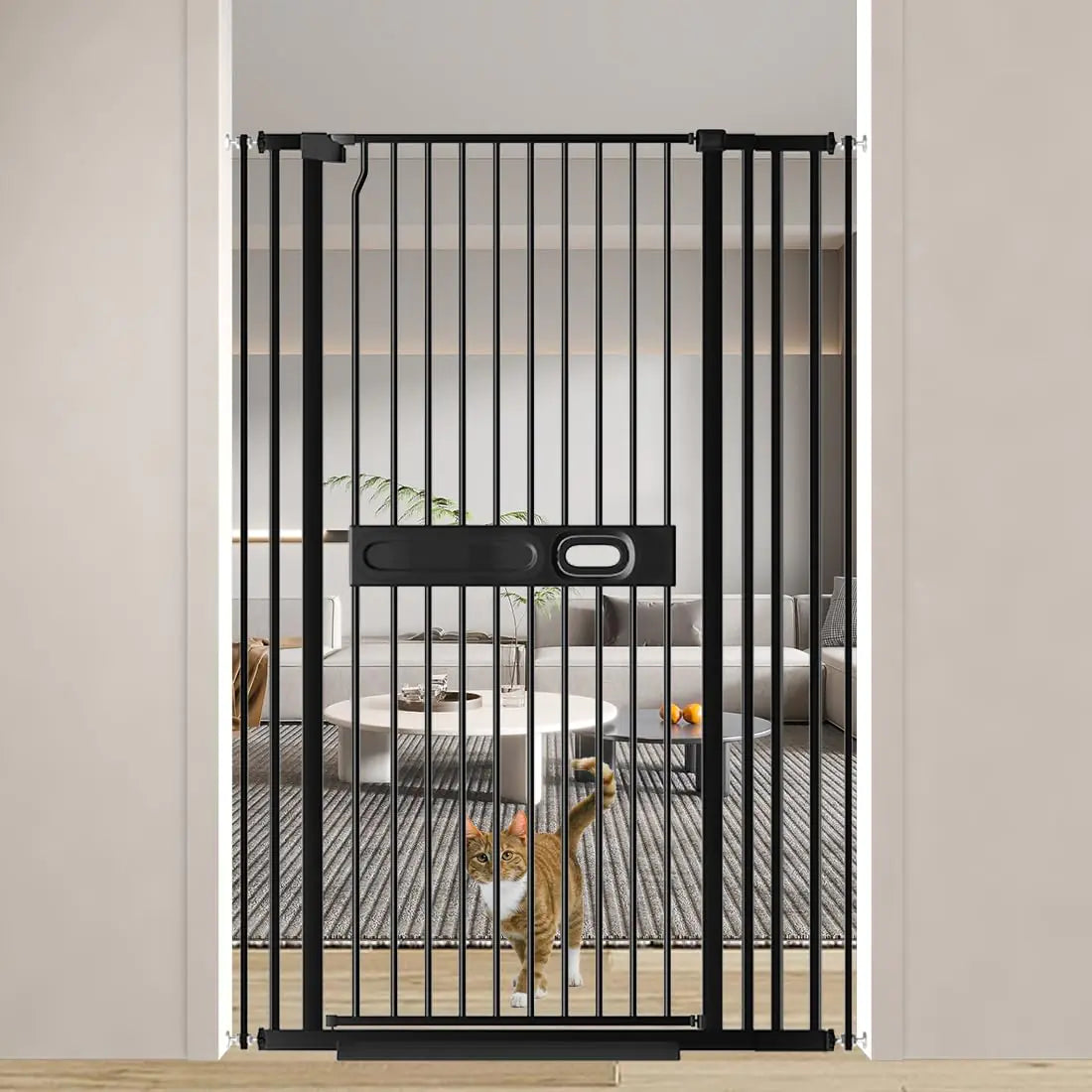 57" Extra Tall Extra Wide Pressure Mounted Safety Gate No Drilling - - gate