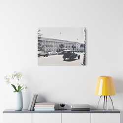 Sunset Bowling Center Largest in U.S 1939 Satin Canvas Stretched 30" x 24" (Horizontal) 1.5"