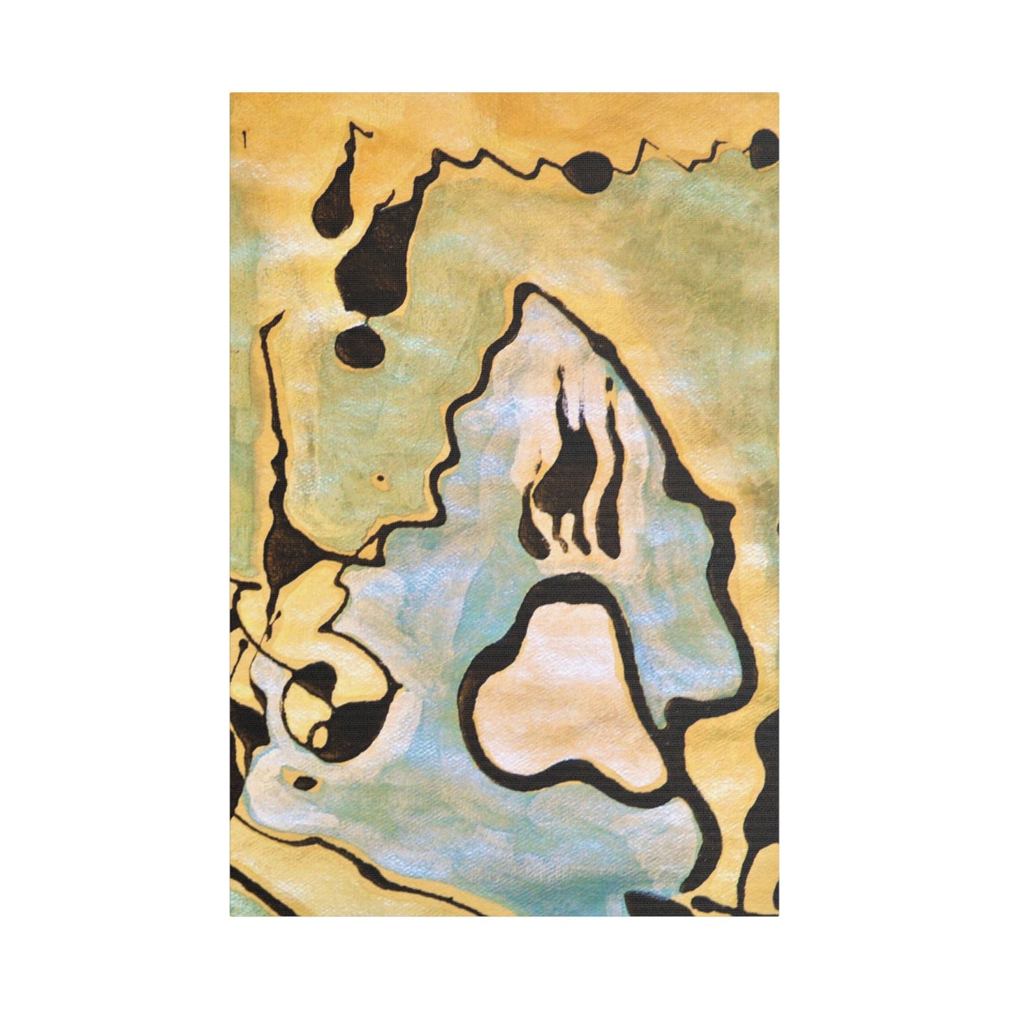 Screaming Ghost Satin Canvas Stretched 24″ x 36″ (Vertical) 1.5"