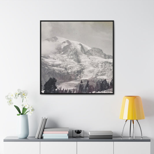 Mount Rainier Gallery Canvas Wraps Square Frame 36″ x 36″ Premium Gallery Wraps (1.25″) Black