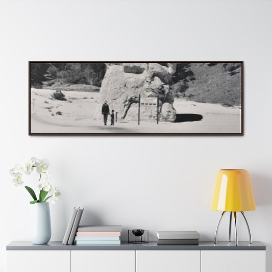 Liberty Cap Yellowstone Gallery Canvas Wraps Horizontal Frame 60″ x 20″ Walnut 1.25"